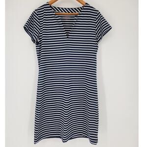Vineyard Vines Sankaty Striped Dress Navy/White Size Medium